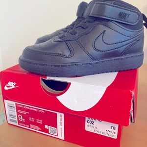Nike Air Court Borough Mid 2 - Black -  Size Toddler 9